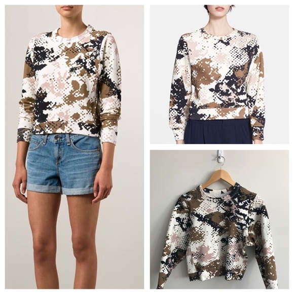 rag and bone camo sweater